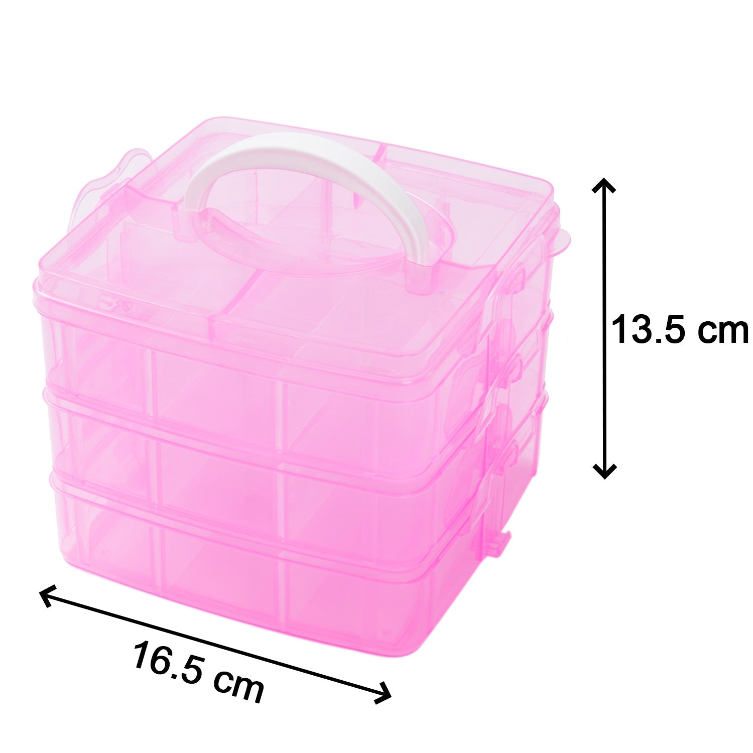 2644 3-Tier 18 Sections Transparent Stackable Adjustable Compartment Slot Plastic Craft Storage Box 2644 3-Tier 18 Sections Transparent Stackable Adjustable Compartment Slot Plastic Craft Storage Box